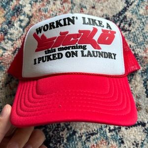 Sicko Born From Pain Laundry Trucker Hat